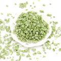 Dehydrated freeze-dried green pea cubes